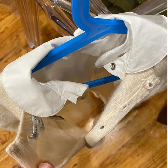 Ralph Lauren Cashmere Woven-Collar Coverall - Picture 6 of 8